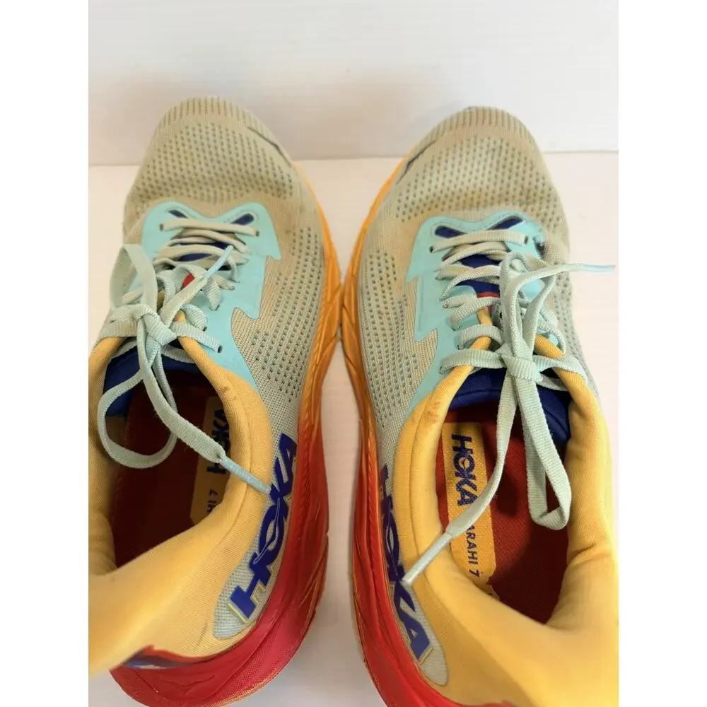 HOKA Arahi 7 Cloudless / Poppy Walking Running Men's Sneakers Sz 10D